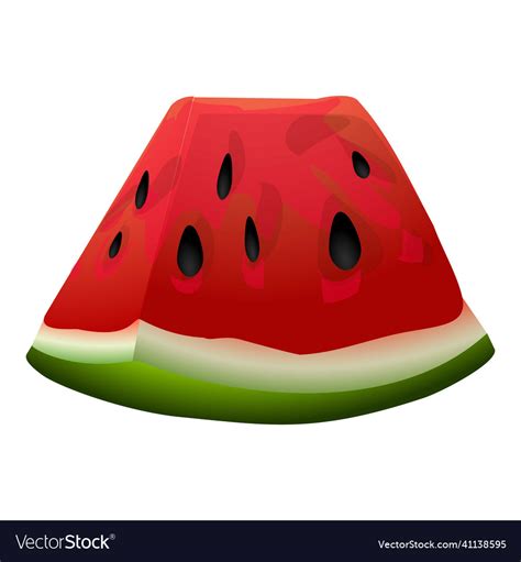 Plant watermelon icon cartoon summer fruit Vector Image