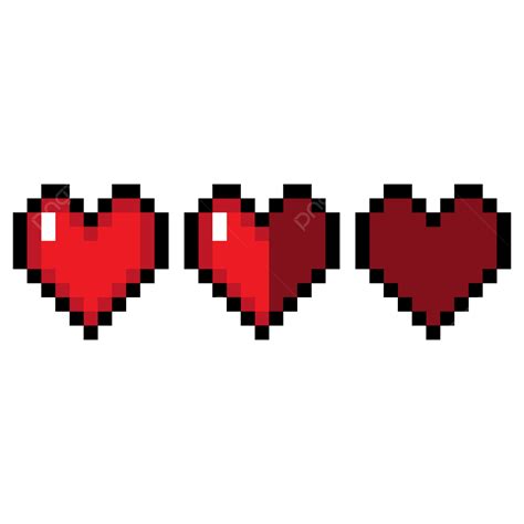 Minecraft Vector Design Images, Minecraft Heart Bar, Minecraft Png ...