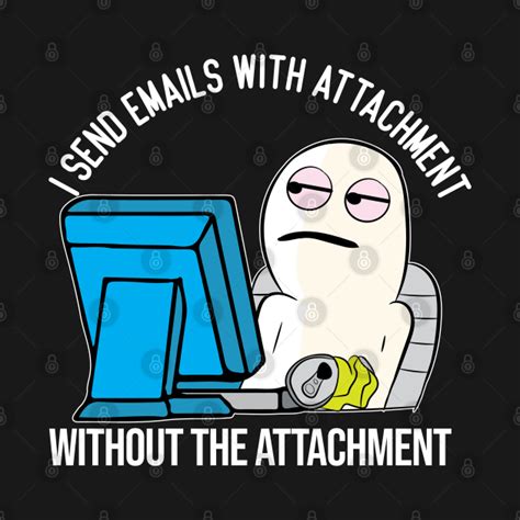 Funny Email attachment work office meme character - Work - Kids T-Shirt ...