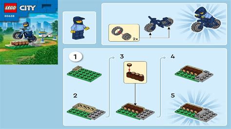 LEGO instructions - City Police - 30638 - Police Bike Training - YouTube