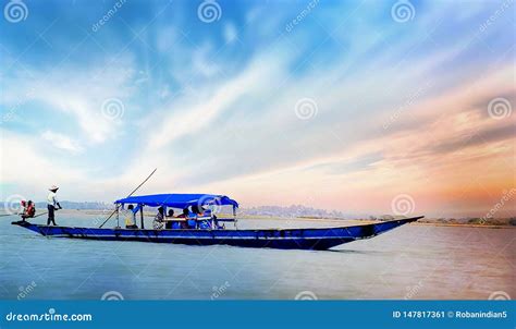 Sunset at Chilika Lake Puri Odisha India Stock Image - Image of lake ...