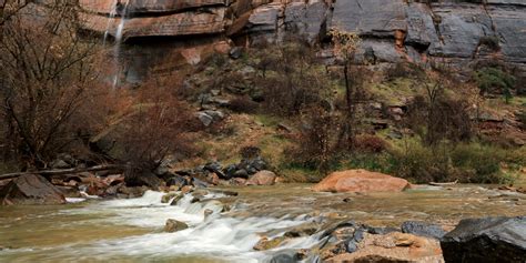 Zion National Park slot canyons expecting flash flooding