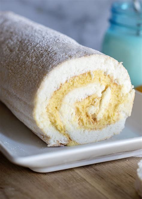 Lemon Angel Food Cake Roll A Heavenly Dessert - Southern Plate | Angel ...