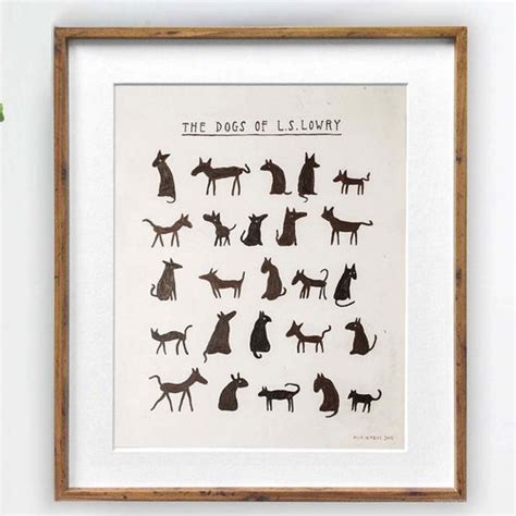 Dogs of L S Lowry Print Matchstick Men Style of Lowry Dog - Etsy UK