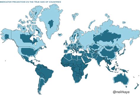 Mercator Misconceptions: Clever Map Shows the True Size of Countries