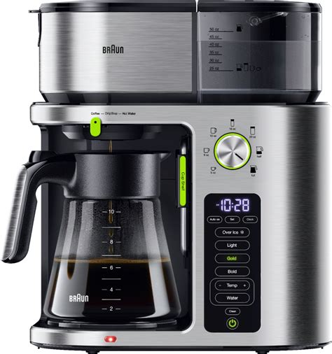 Braun MultiServe 10-Cup Coffee Maker Stainless Steel KF9170SI - Best Buy