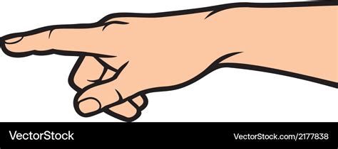 Pointing hand Royalty Free Vector Image - VectorStock