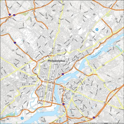 Map of Philadelphia, Pennsylvania - GIS Geography