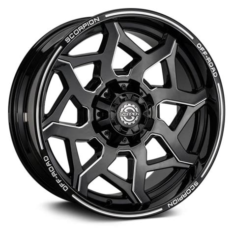 SCORPION® VENOM Wheels - Black with Milled Accents Rims