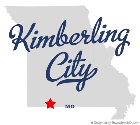 Map of Kimberling City, MO, Missouri