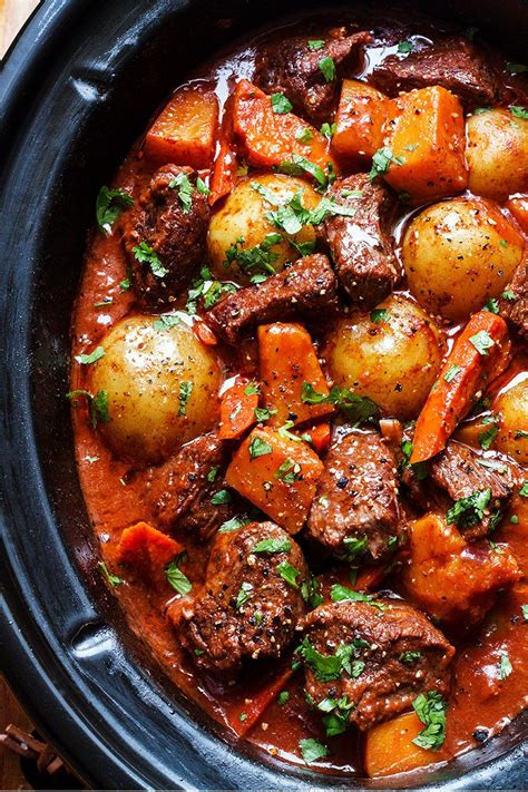 Slow Cooker Beef Stew Recipe with Butternut, Carrot and Potatoes ...