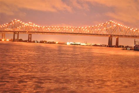 Mississippi River Bridge Night Photograph by Lee Glazer - Fine Art America