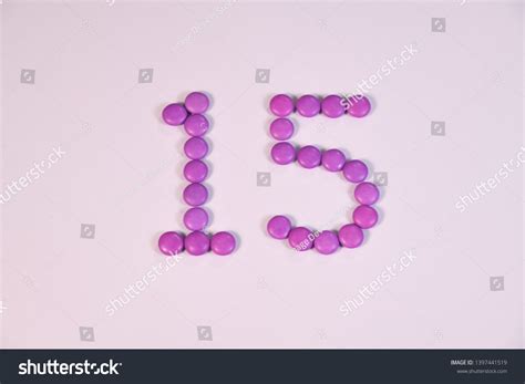 Number Fifteen 15 Formed Round Purple Stock Photo 1397441519 | Shutterstock