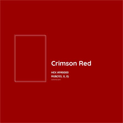 About Crimson Red - Color codes, similar colors and paints - colorxs.com