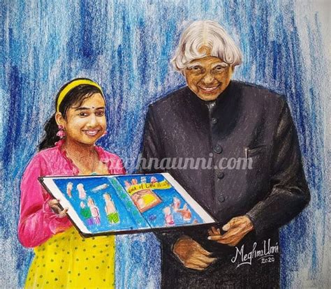 Tribute to Dr.APJ Abdul Kalam Sir – A Pencil Colour Painting ...