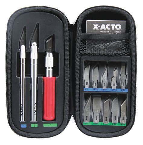 X-ACTO, Knife Set,3 Knives,10 Blades/Case - 43KY44|X5285 - Grainger