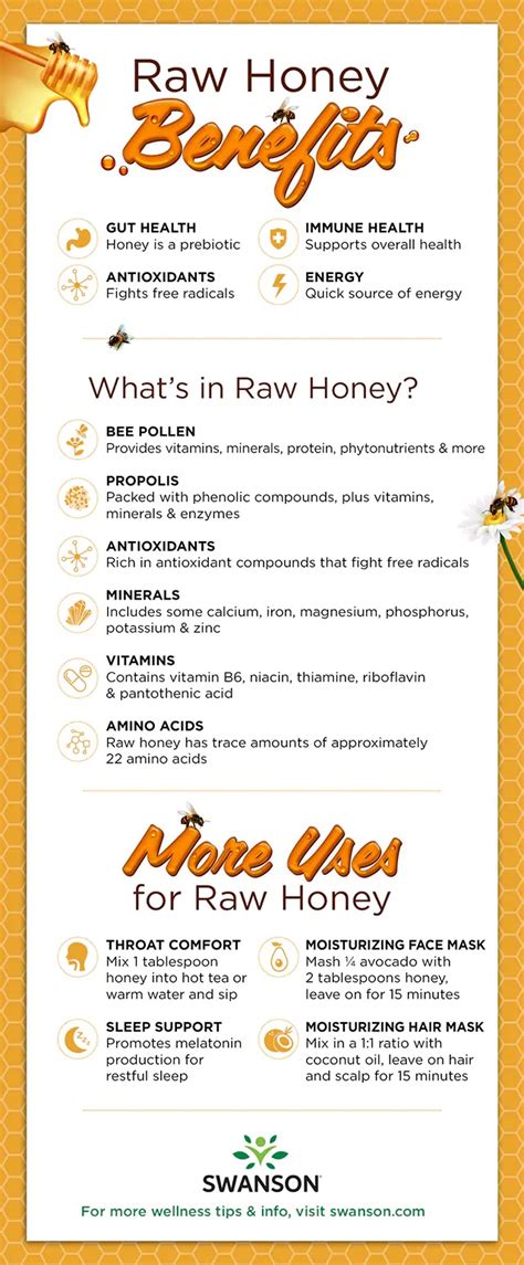 Raw Honey Benefits #Infographic - Visualistan