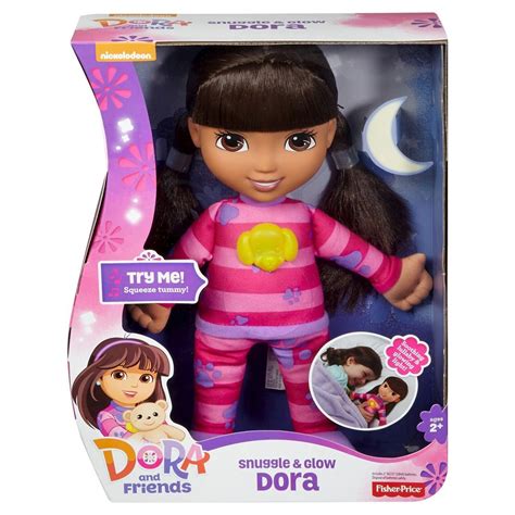 Fisher-Price Nickelodeon Dora and Friends Snuggle & Glow Dora | Dora ...