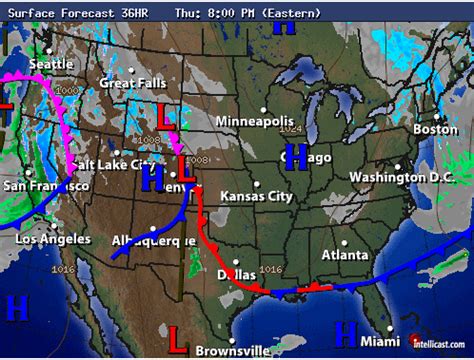 Weather Map, Weather Fronts Diagram | Quizlet