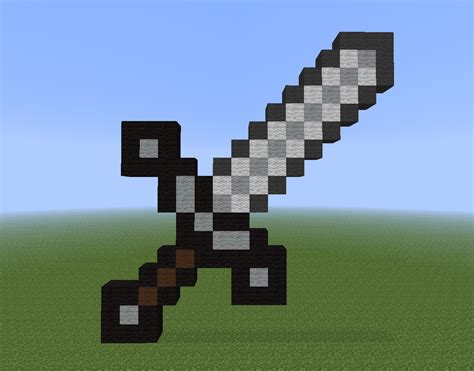 Minecraft: Sword Pixel Art by OneShotOneKiller on DeviantArt