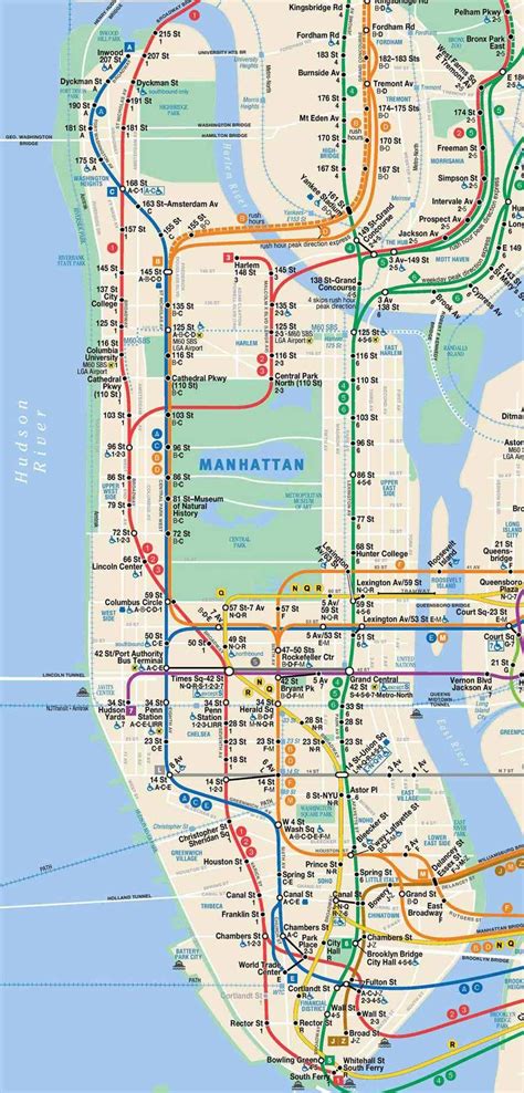 High Resolution New York City Subway Map - Carolina Map