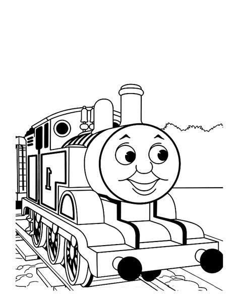 Thomas and his friends coloring page for kids - Thomas And Friends ...