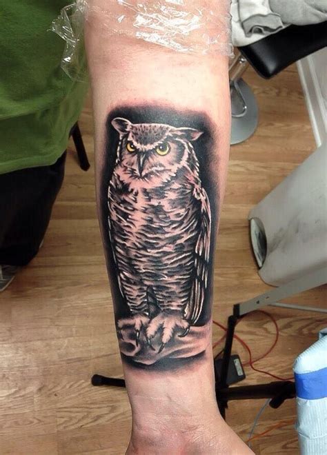 Great Horned Owl tattoo by John Oustampasidis. | Tattoos, Owl tattoo ...