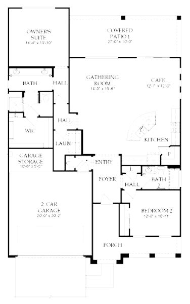 Del Webb Floor Plan - Hideaway Model