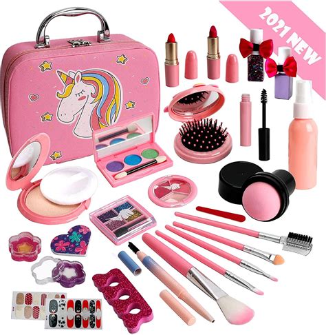 Flybay Kids Makeup Kit for Girls, Washable Makeup Set for Girl, Real ...