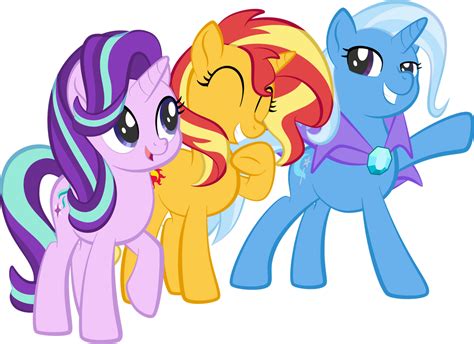 Starlight, Trixie, Sunset shimmer by AlexDTI on DeviantArt