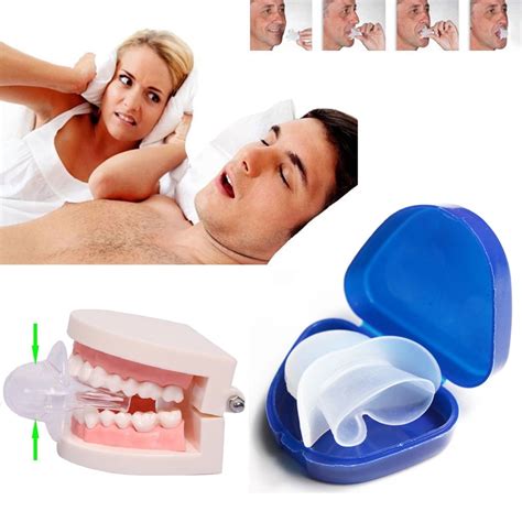 Anti Snoring Tongue Soft Transparent Medical Silicone Sleep Apnea Night ...