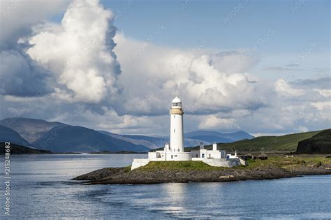 Lismore lighthouse situated on the southern tip of Lismore island in ...