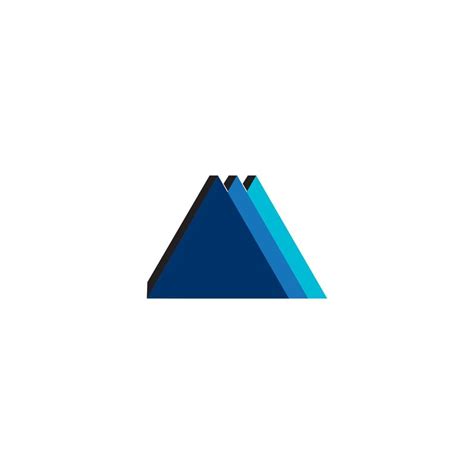 Three triangles logo. 10416014 Vector Art at Vecteezy