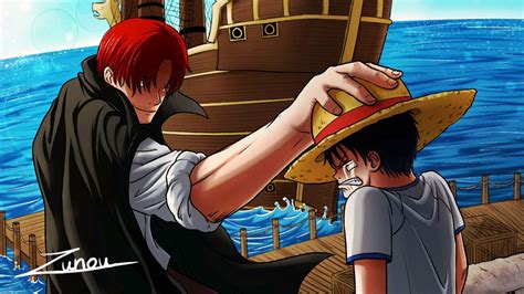 Shanks Giving Luffy His Hat - WORDBLOG