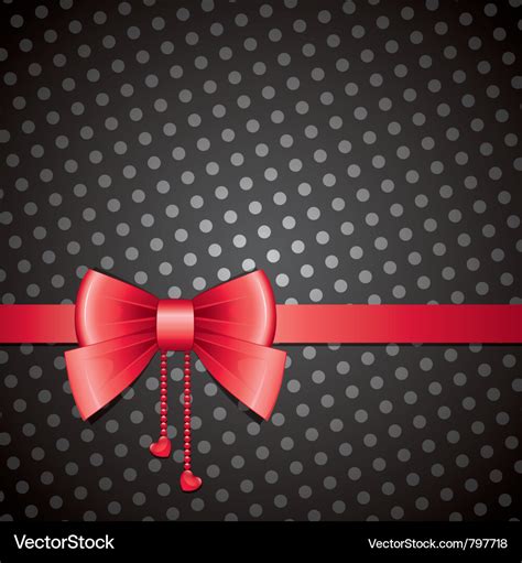 Red bow Royalty Free Vector Image - VectorStock