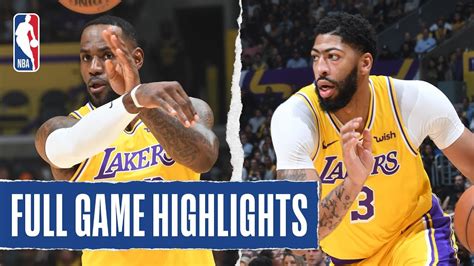 THUNDER at LAKERS | FULL GAME HIGHLIGHTS | November 19, 2019 - YouTube