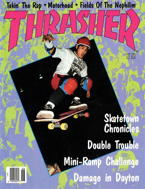 Thrasher Magazine cover - June 1988 Skateboard Mag, Magazine Cover ...