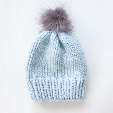 Simple Chunky Knit Wool Hat | AllFreeKnitting.com