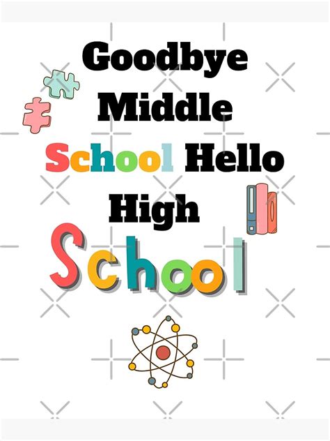 "Goodbye Middle School Hello High School-Funny Graduation-Middle School ...