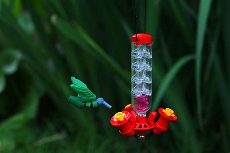 Hummingbird Feeder | Lego art, Lego army, Lego