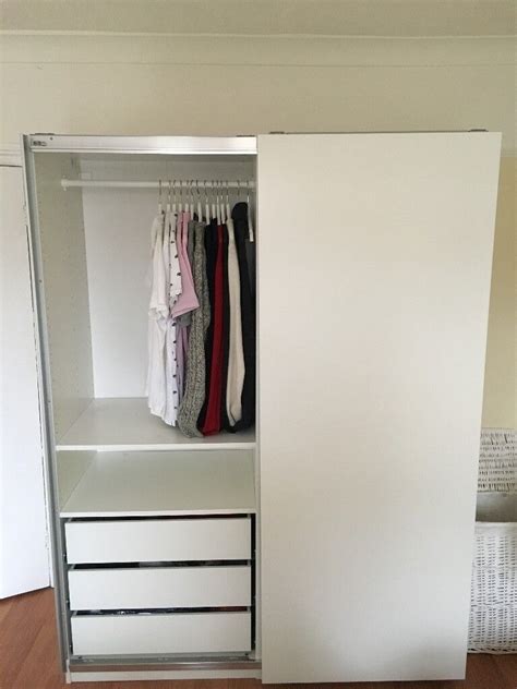 IKEA PAX Wardrobe (white, sliding doors) | in Leyton, London | Gumtree