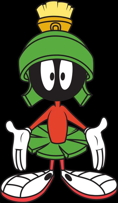 the marvin the martian cartoon character wearing a green hat and ...