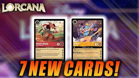 Disney LORCANA TCG: The FIRST NEW CARDS! - YouTube