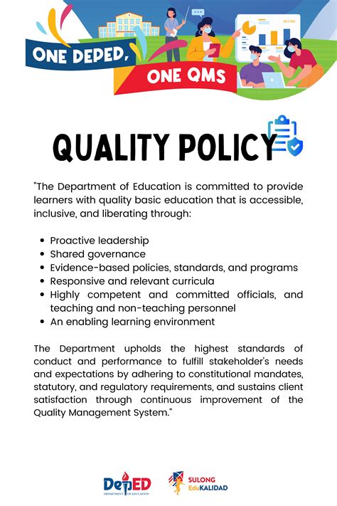 DEPED QUALITY POLICY STATEMENT (QPS) | Department of Education ...