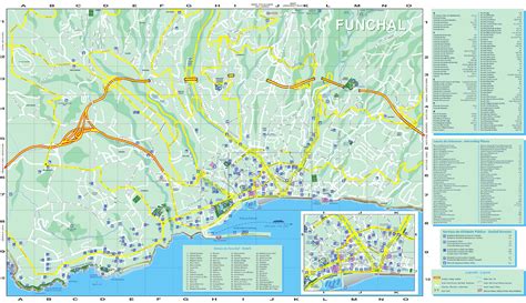 Funchal tourist attractions map - Ontheworldmap.com