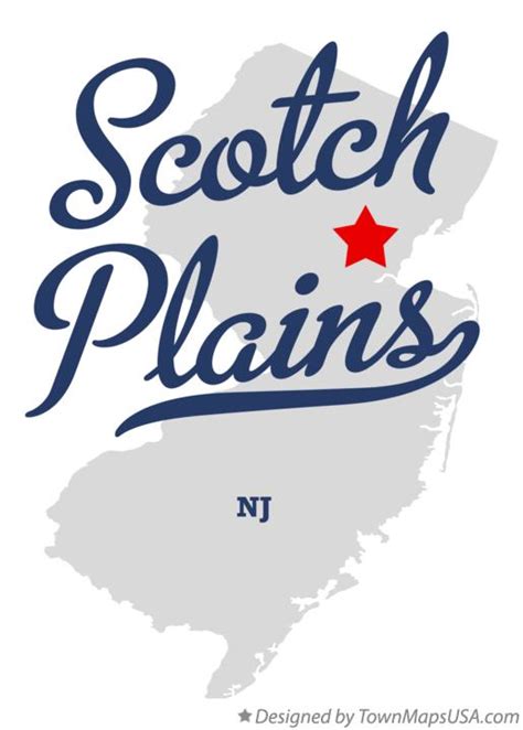 Map of Scotch Plains, NJ, New Jersey