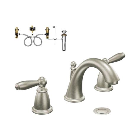 MOEN Brantford 8 in. Widespread 2-Handle Bathroom Faucet Trim Kit with ...