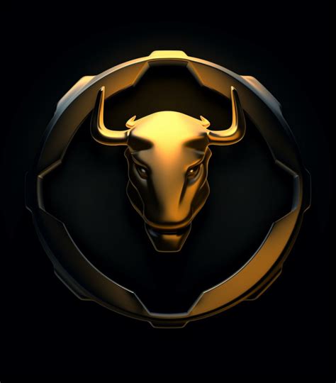 Lamborghini Bull Logo Yellow