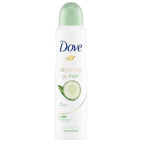 Dove Dry Spray Antiperspirant Deodorant Cool Essentials 3.8 oz ...