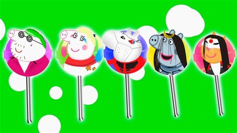 #Peppa Pig #DC Squad #Lollipop Finger Family Nursery Rhymes Lyrics New...